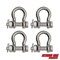 Extreme Max Extreme Max 3006.8372.4 BoatTector Stainless Steel Bolt-Type Anchor Shackle - 3/8", 4-Pack 3006.8372.4 - alternate 1